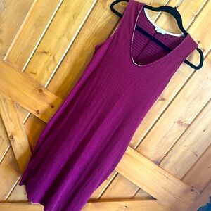 Burgundy see you Monday XL Stretch fitted summer  dress